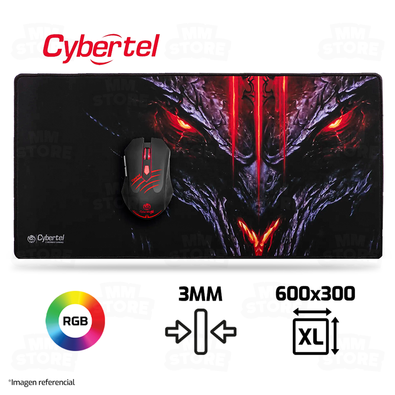 PAD MOUSE CYBERTEL X633 | XL | 600 X 300 X 3MM