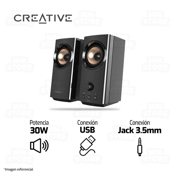 PARLANTE CREATIVE T60 | BLUETOOTH - USB TIPO C | 30W | 220V