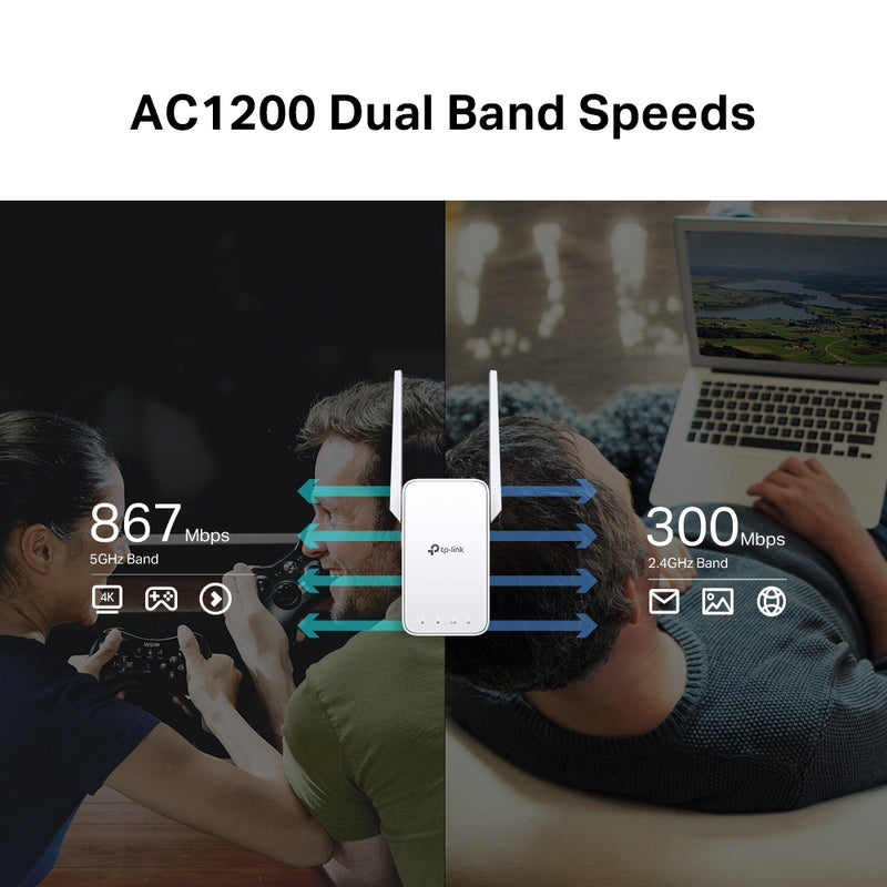 EXTENSOR TP-LINK RE315 AC1200 | 5Ghz - 2.5Ghz | EXTENSOR DE RANGO | 2 ANTENAS