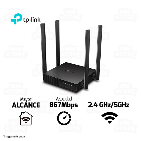 ROUTER TP-LINK AC1200 ARCHER C50 | 5Ghz - 2.4Ghz | 4 ANTENAS