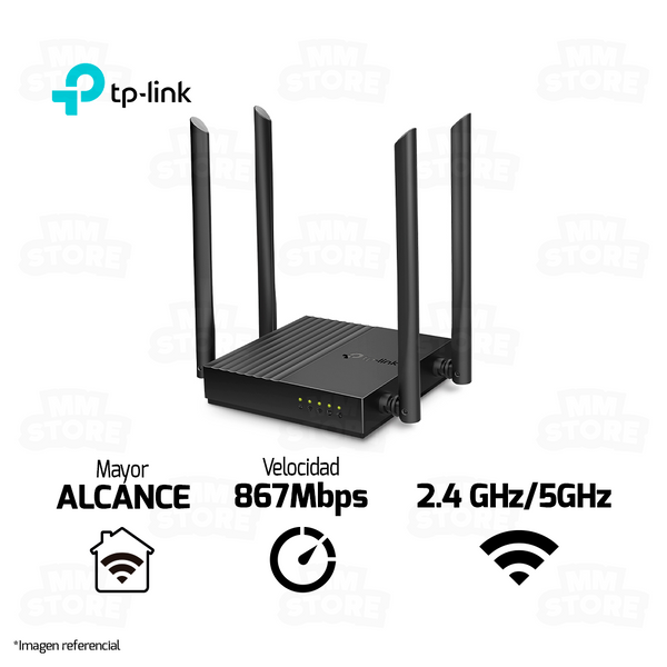 ROUTER TP-LINK AC1200 ARCHER C64 | 5Ghz - 2.4Ghz | 4 ANTENAS