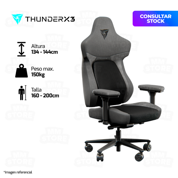 SILLA GAMER THUNDER X3 CORE | MESH BLACK