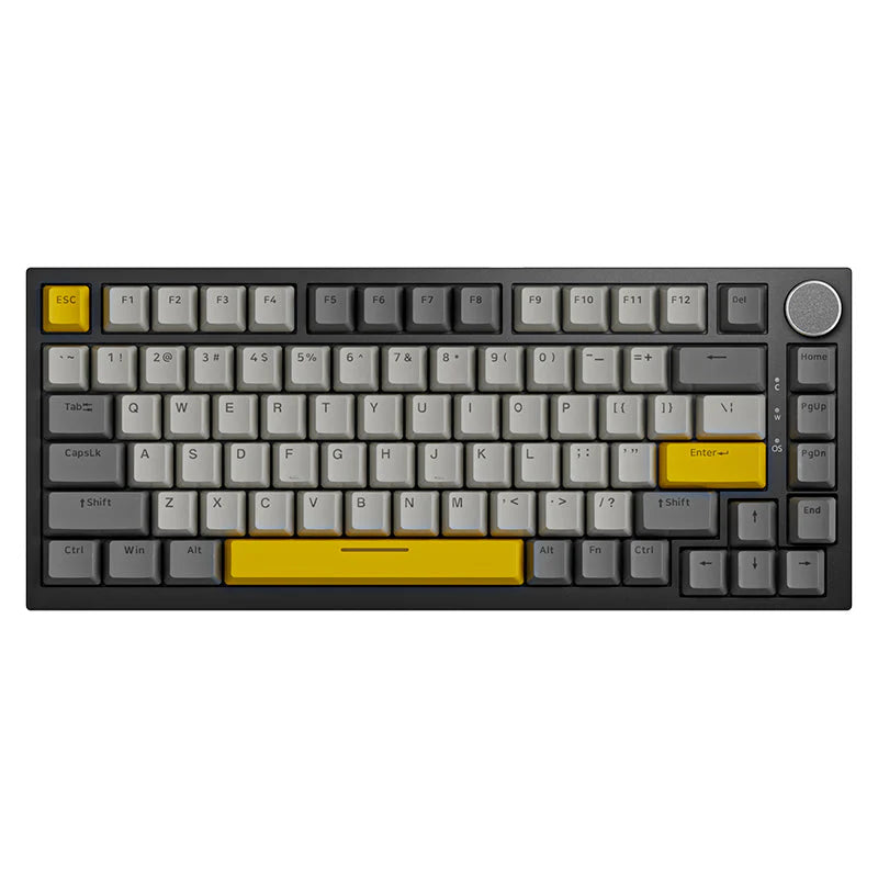 TECLADO AJAZZ AK820 | CABLEADO | RGB | SW-MOON | GRIS-BLANCO-AMARILLO