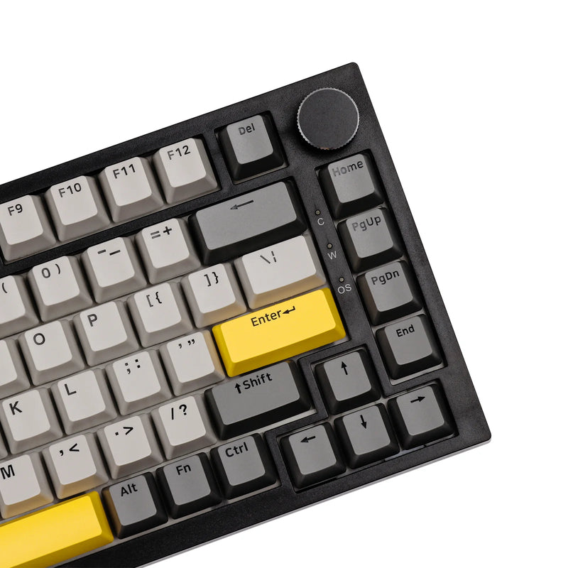 TECLADO AJAZZ AK820 | CABLEADO | RGB | SW-MOON | GRIS-BLANCO-AMARILLO