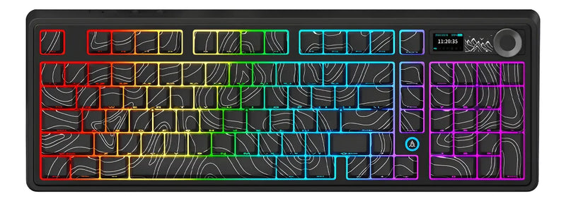 TECLADO AJAZZ AK980 PLUS | INALAMBRICO | RGB | SW-SIDE | NEGRO