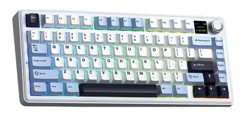 TECLADO AULA F75 MAX | INALAMBRICO | MECANICO | SW-GREEN | RGB | BLANCO-AZUL-NEGRO