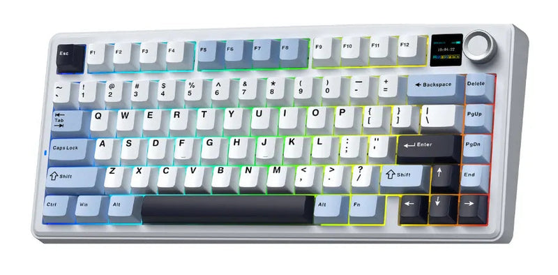 TECLADO AULA F75 MAX | INALAMBRICO | MECANICO | SW-GREEN | RGB | BLANCO-AZUL-NEGRO