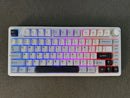 TECLADO AULA F75 | INALAMBRICO | INGLES | MECANICO | SW-GREEN | RGB | BLANCO-CELESTE-NEGRO