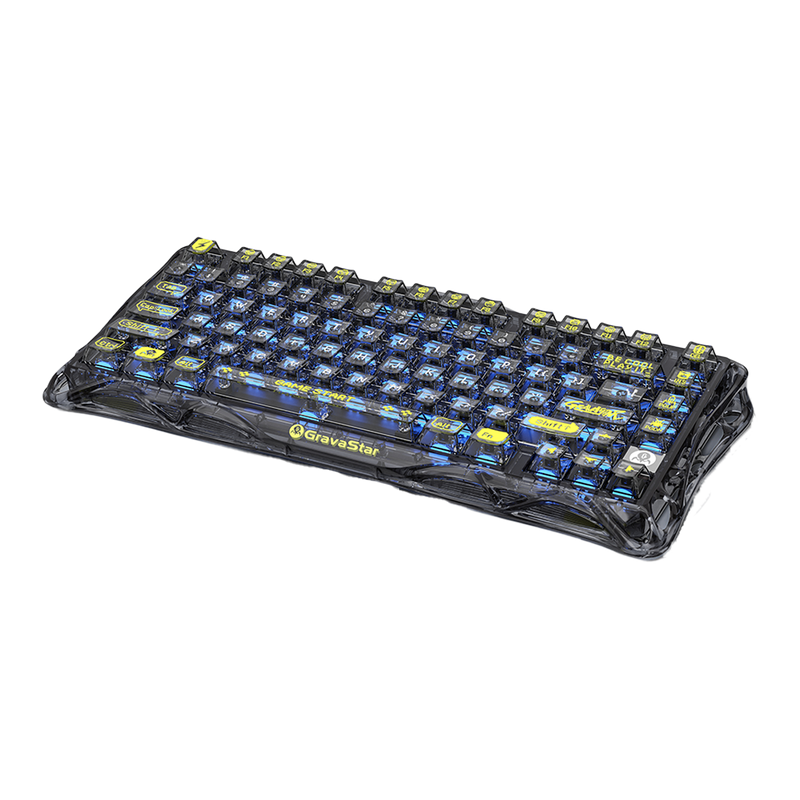 TECLADO GRAVASTAR MERCURY K1 LITE | RGB | INALAMBRICO | SW GRAVASTAR X BSUN | TRANSPARENT-BLACK | PREVENTA