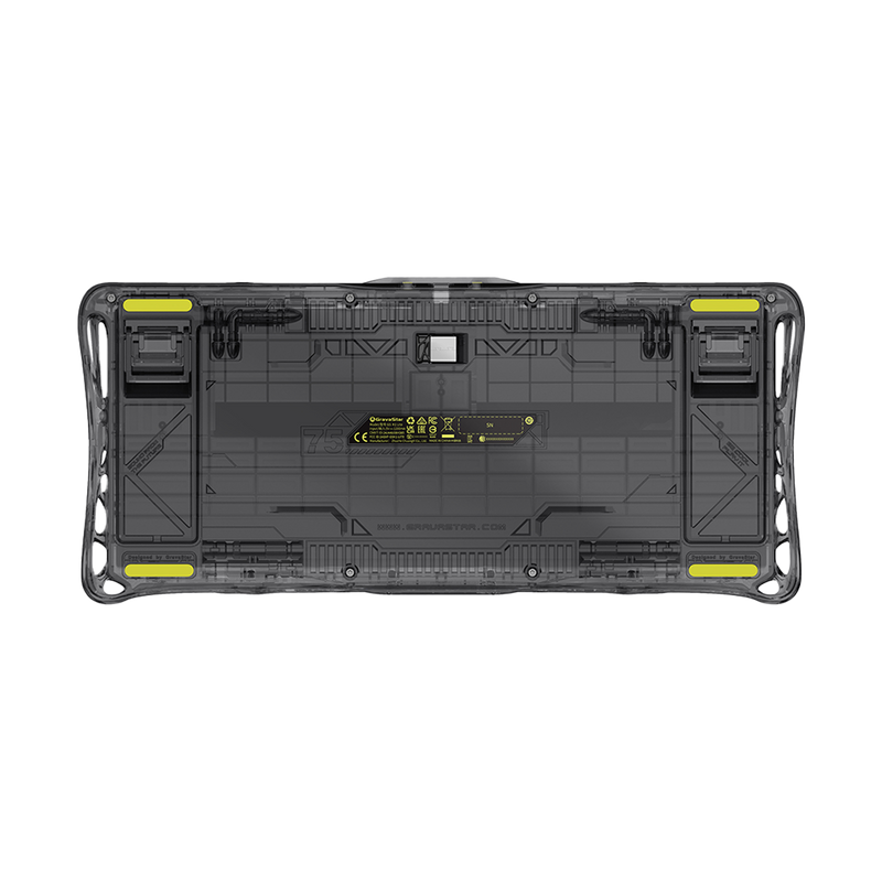 TECLADO GRAVASTAR MERCURY K1 LITE | RGB | INALAMBRICO | SW GRAVASTAR X BSUN | TRANSPARENT-BLACK | PREVENTA