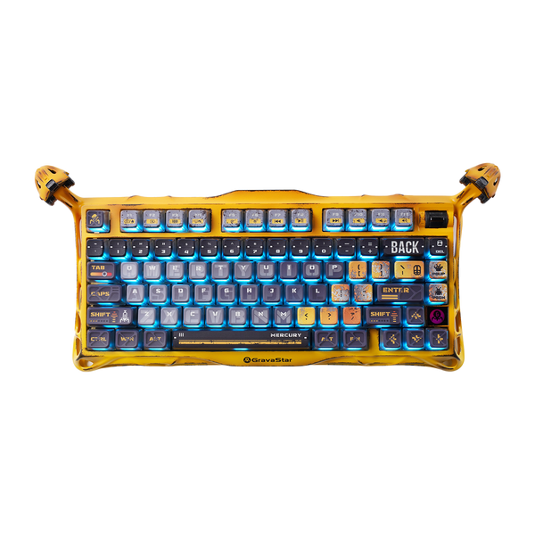 TECLADO GRAVASTAR MERCURY K1 PRO | RGB | INALAMBRICO | SW GRAVASTAR X KAILH | BATTLE WORN YELLOW | PREVENTA