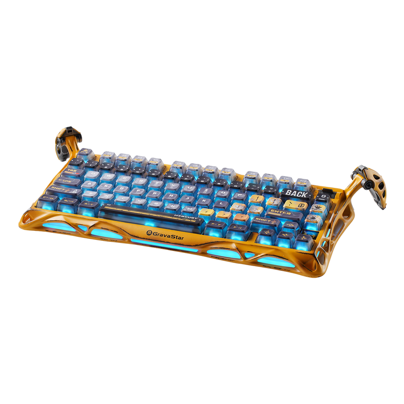 TECLADO GRAVASTAR MERCURY K1 PRO | RGB | INALAMBRICO | SW GRAVASTAR X KAILH | BATTLE WORN YELLOW | PREVENTA