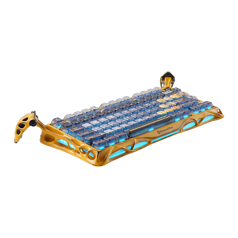 TECLADO GRAVASTAR MERCURY K1 PRO | RGB | INALAMBRICO | SW GRAVASTAR X KAILH | BATTLE WORN YELLOW | PREVENTA