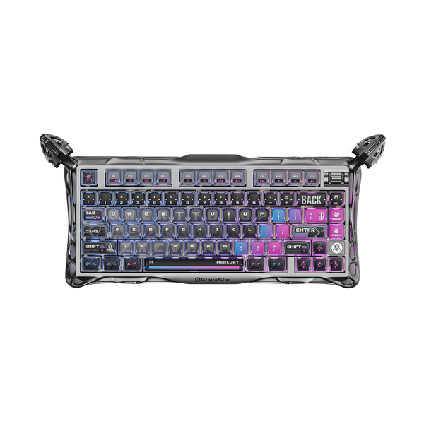 TECLADO GRAVASTAR MERCURY K1 PRO | RGB | INALAMBRICO | SW GRAVASTAR X KAILH | CYBERPUNK | PREVENTA
