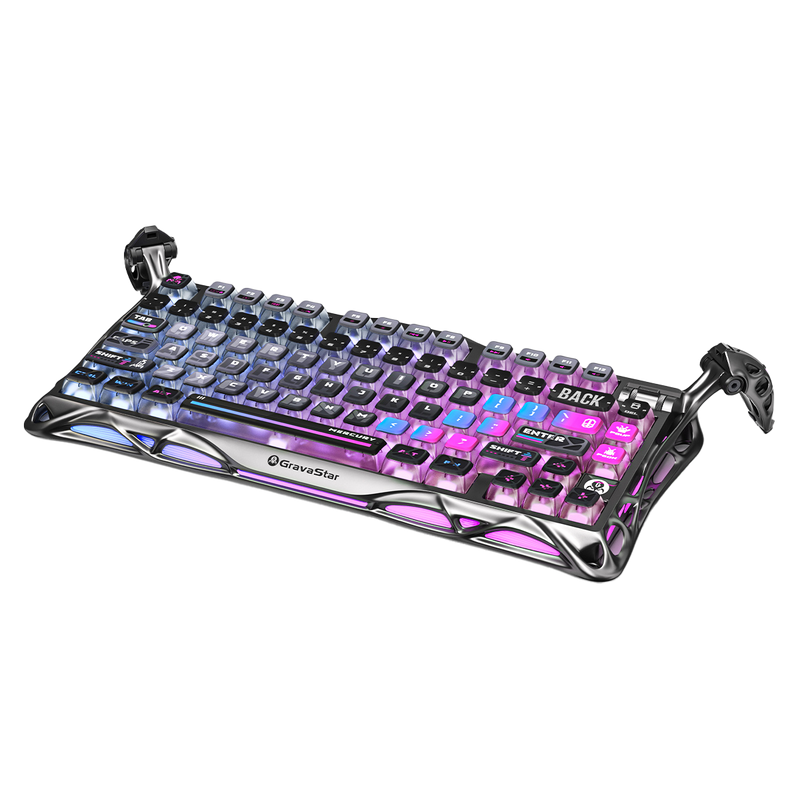 TECLADO GRAVASTAR MERCURY K1 PRO | RGB | INALAMBRICO | SW GRAVASTAR X KAILH | CYBERPUNK | PREVENTA