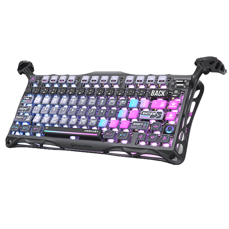 TECLADO GRAVASTAR MERCURY K1 PRO | RGB | INALAMBRICO | SW GRAVASTAR X KAILH | CYBERPUNK | PREVENTA