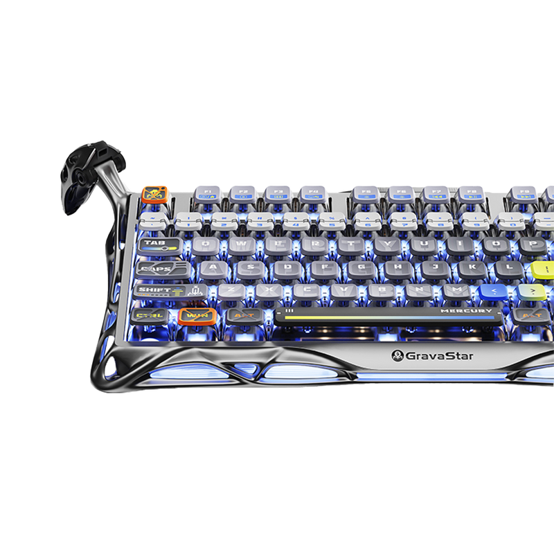 TECLADO GRAVASTAR MERCURY K1 PRO | RGB | INALAMBRICO | SW GRAVASTAR X KAILH | INTERSTELLAR-SILVER | PREVENTA