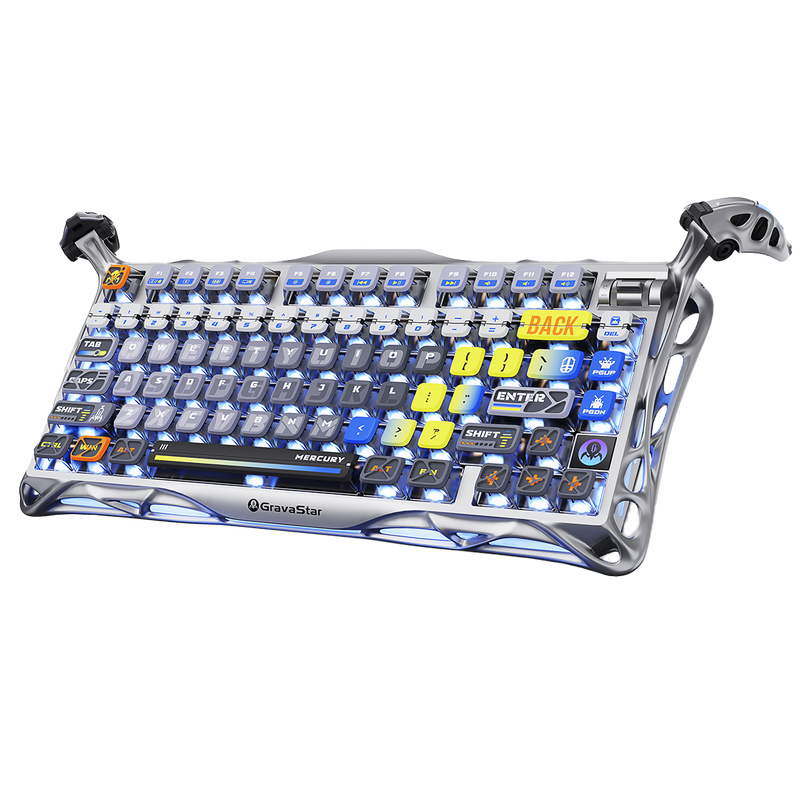 TECLADO GRAVASTAR MERCURY K1 PRO | RGB | INALAMBRICO | SW GRAVASTAR X KAILH | INTERSTELLAR-SILVER | PREVENTA