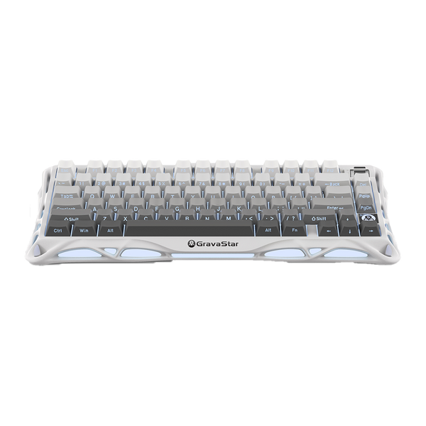 TECLADO GRAVASTAR MERCURY K1 | RGB | INALAMBRICO | SW GRAVASTAR X KAILH| BLANCO-DEGRADADO | PREVENTA