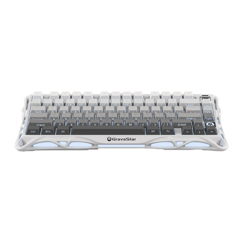TECLADO GRAVASTAR MERCURY K1 | RGB | INALAMBRICO | SW GRAVASTAR X KAILH| BLANCO-DEGRADADO | PREVENTA