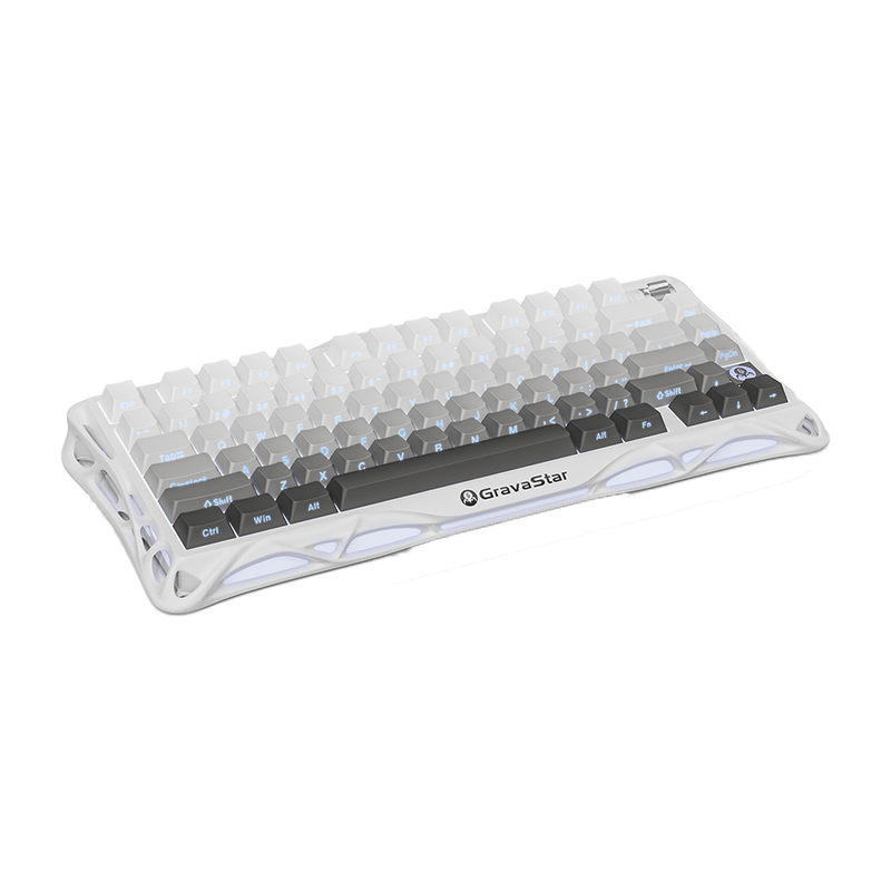 TECLADO GRAVASTAR MERCURY K1 | RGB | INALAMBRICO | SW GRAVASTAR X KAILH| BLANCO-DEGRADADO | PREVENTA