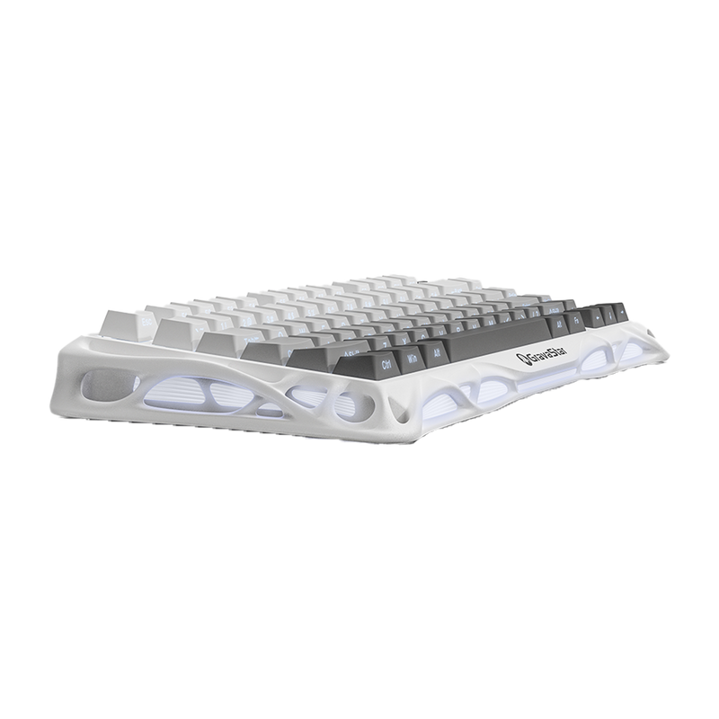 TECLADO GRAVASTAR MERCURY K1 | RGB | INALAMBRICO | SW GRAVASTAR X KAILH| BLANCO-DEGRADADO | PREVENTA