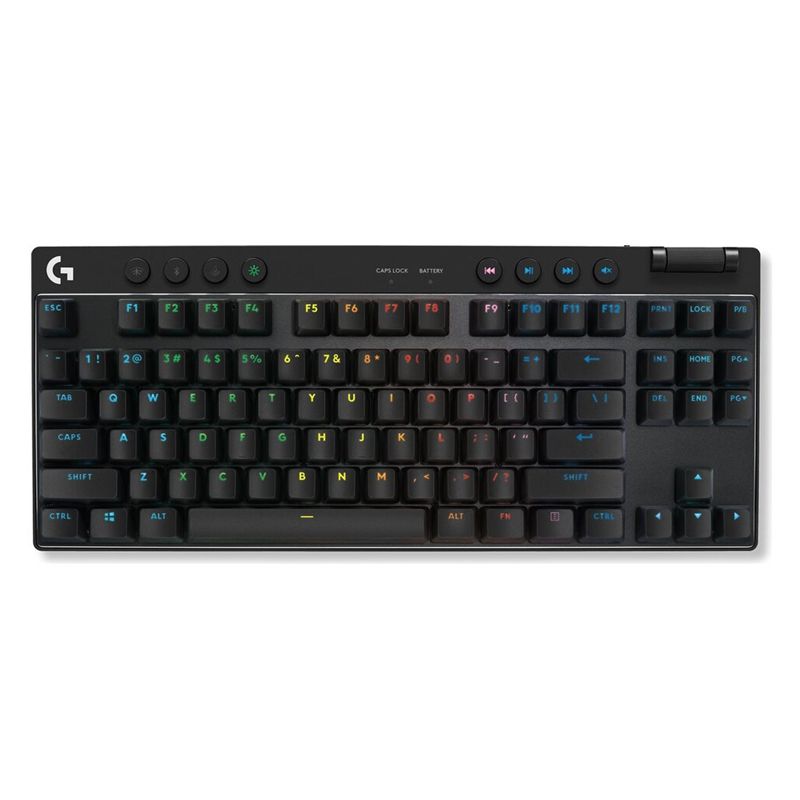 TECLADO LOGITECH GPRO X TKL | INALAMBRICO | MECANICO | GX-BROWN TACTILE | NEGRO