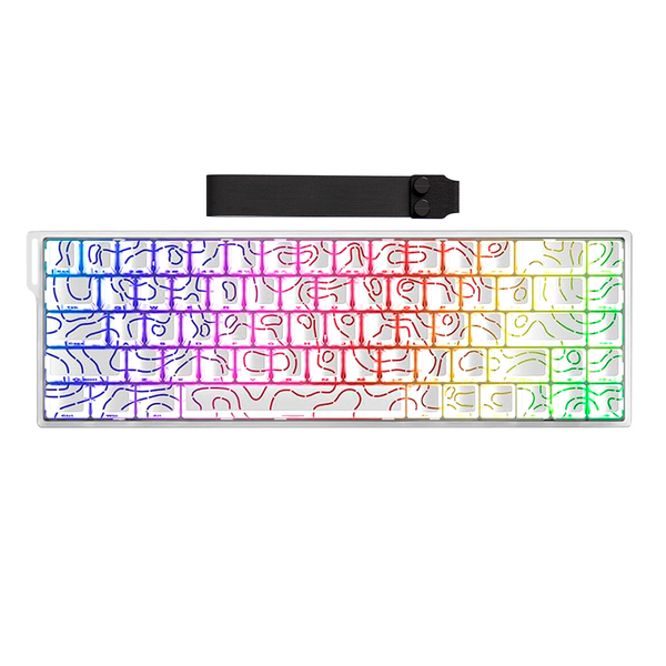 TECLADO MAGNÉTICO IROK CAROTMAS MER68 | SW-PURPLE | RGB | CABLEADO | BLANCO