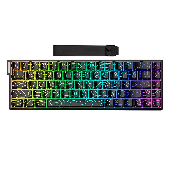 TECLADO MAGNÉTICO IROK CAROTMAS MER68 | SW-PURPLE | RGB | CABLEADO | NEGRO