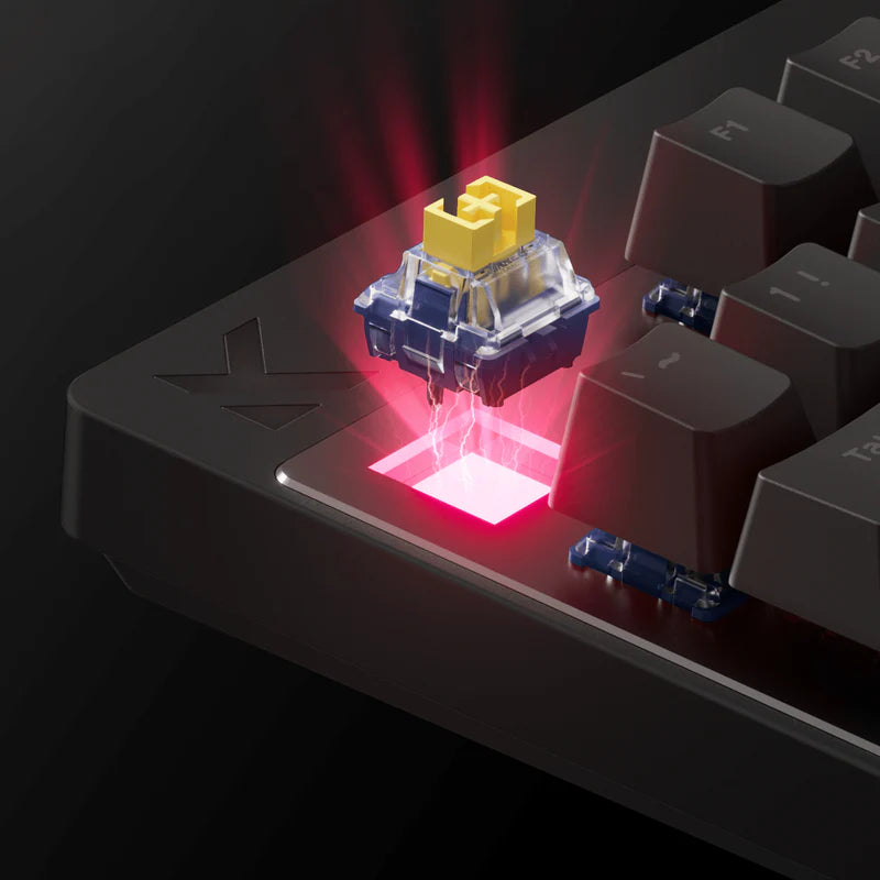 TECLADO MCHOSE MIX 87 | CABLEADO | MAGNETICO | SW LIGHTNING | RGB | NEGRO