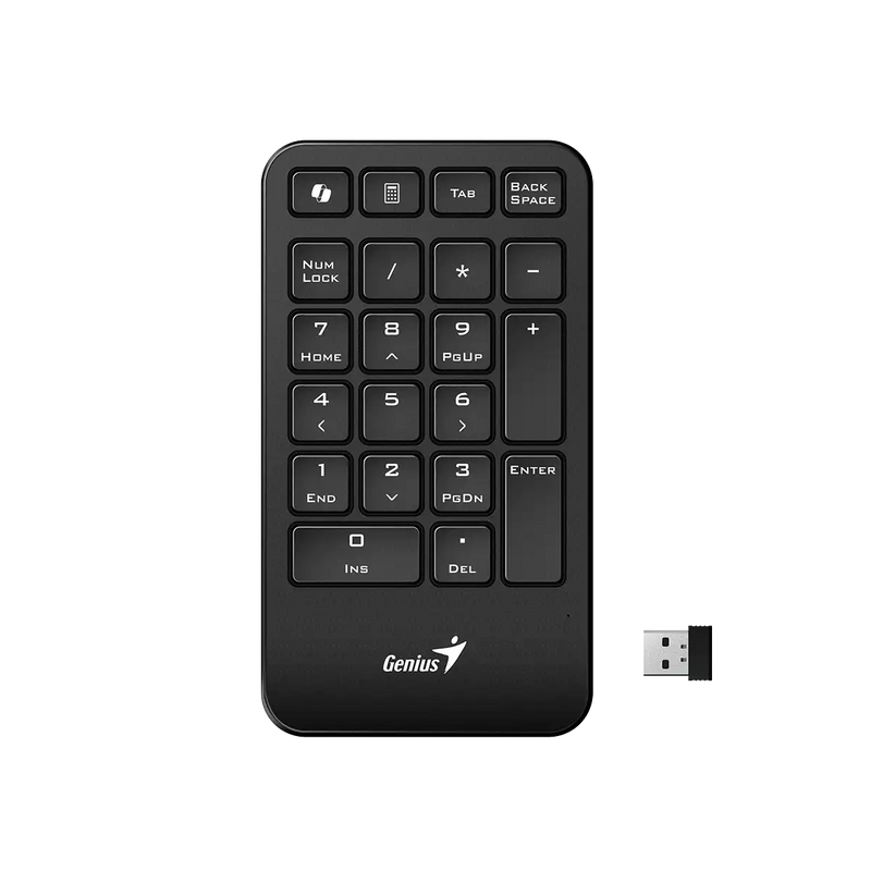 TECLADO NUMERICO GENIUS NUMPAD 1000 COPILOT CHOCOLATE | INALAMBRICO | MEMBRANA | NEGRO