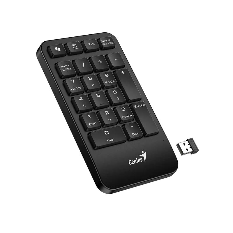 TECLADO NUMERICO GENIUS NUMPAD 1000 COPILOT CHOCOLATE | INALAMBRICO | MEMBRANA | NEGRO