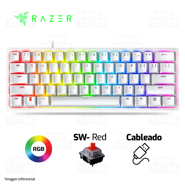 TECLADO RAZER HUNTSMAN MINI | OPTOMECANICO | SW- RED | RGB | BLANCO
