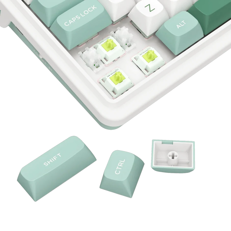 TECLADO REDRAGON GALATIN PRO K719WG | INGLES | INALAMBRICO | SW-MINT | RGB | BLANCO-VERDE