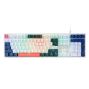 TECLADO REDRAGON TRUNDLE K668WBO | MECANICO | SW-RED | INGLES | RGB | BLANCO-AZUL-NARANJA
