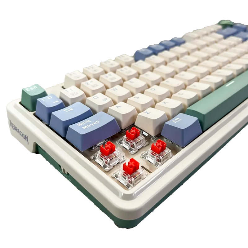 TECLADO REDRAGON UCALPRO-RGB K673WB | ESPAÑOL | INALAMBRICO | SW-RED | RGB | PASTEL | (6 MESES)