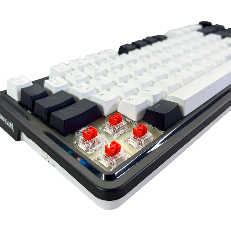 TECLADO REDRAGON UCAL PRO K673WB | ESPAÑOL | INALAMBRICO | SW-RED | RGB | BLANCO-NEGRO