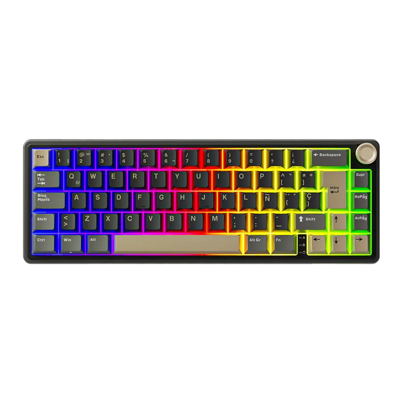 TECLADO ROYAL KLUDGE R65 | ESPAÑOL | MECANICO| SW-CHARTREUSE | RGB | PHANTOM