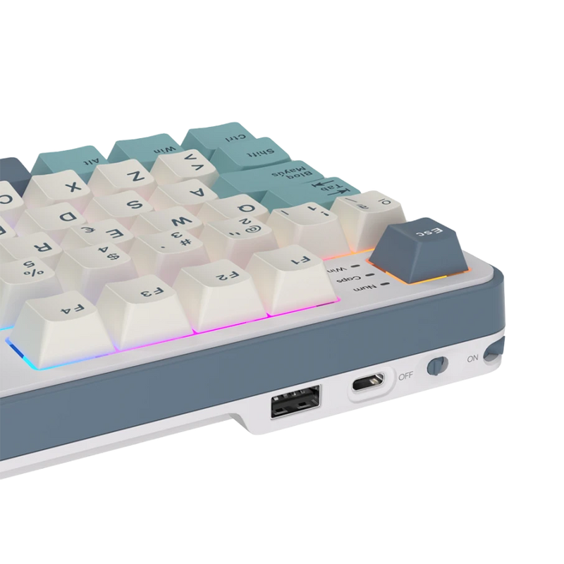 TECLADO ROYAL KLUDGE RK-S98 | ESPAÑOL | INALAMBRICO| SW-CHARTREUSE | RGB | LIGHT CLOUD
