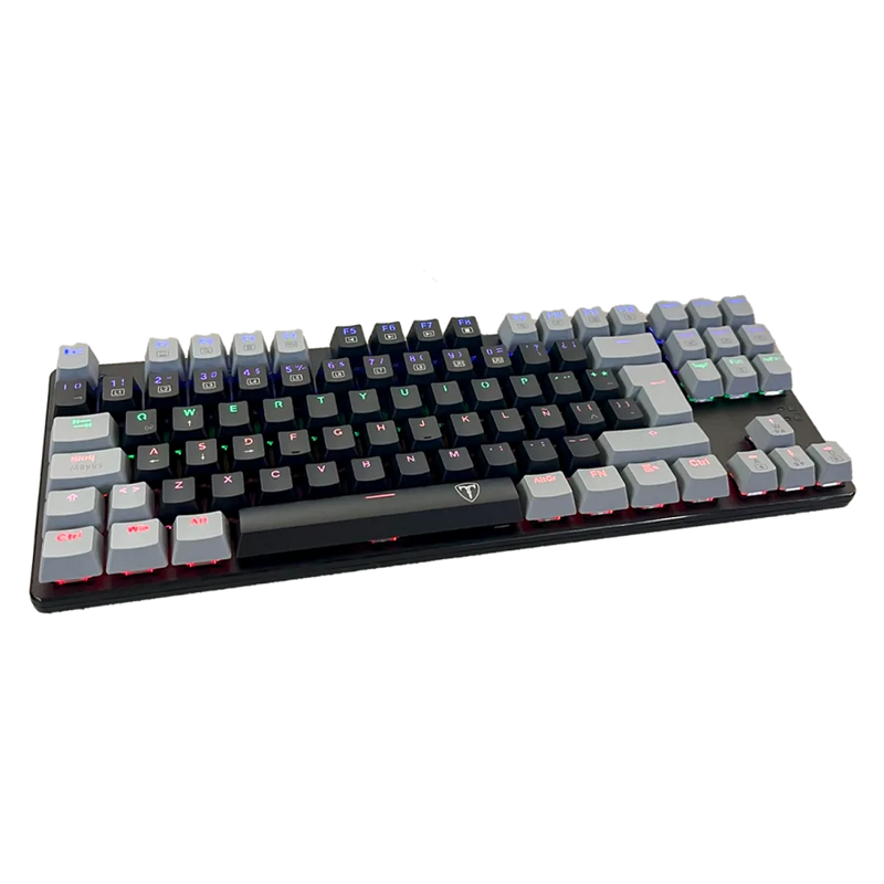 TECLADO T-DAGGER BORA T-TGK313 | MECANICO | SW-RED | RAINBOW | NEGRO-GRIS