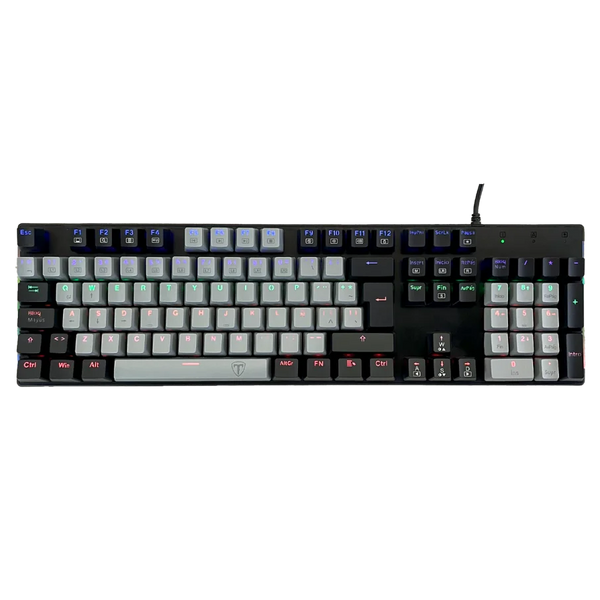 TECLADO T-DAGGER NAXOS T-TGK310 | MECANICO | SW-RED | RAINBOW | GRIS-NEGRO