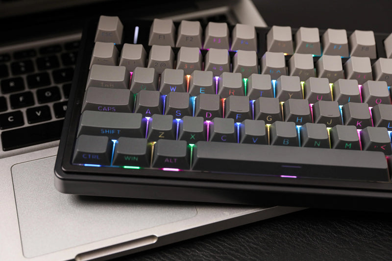 PREVENTA - TECLADO AULA F75 | INALAMBRICO |  MECANICO | SW-GREEN | RGB | NEGRO - GRIS DEGRADADO