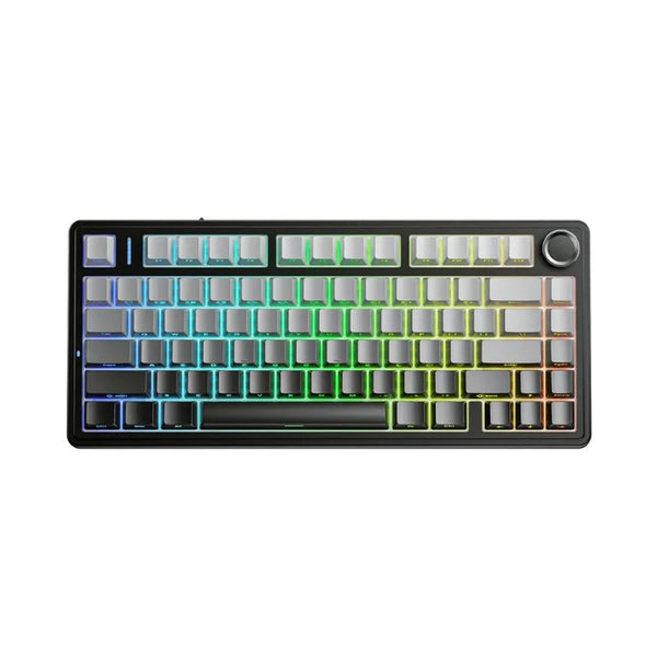 PREVENTA - TECLADO AULA F75 | INALAMBRICO |  MECANICO | SW-GREEN | RGB | NEGRO - GRIS DEGRADADO