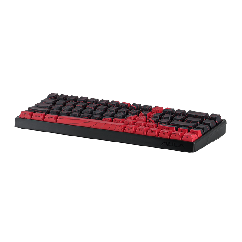 TECLADO MAGNÉTICO AULA WIN68HE MAX | RGB | CABLEADO | NEGRO - ROJO