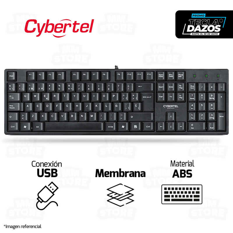 TECLADO CYBERTEL ROCKER CYB K100 | MEMBRANA