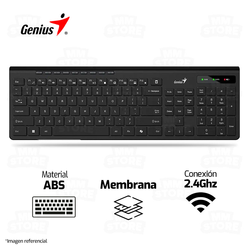 TECLADO GENIUS SLIMSTAR 7230 | INALAMBRICO | MEMBRANA