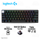 TECLADO LOGITECH GPRO X 60 | MECANICO | SW-GX OPTICAL TACTILE | RGB | NEGRO