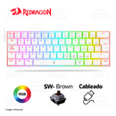 TECLADO REDRAGON DRAGONBORN K630 | ESPAÑOL| MECANICO | SW-BROWN | RGB | BLANCO