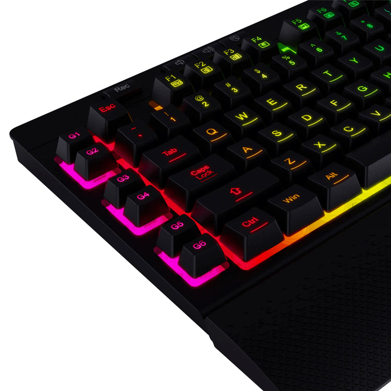 TECLADO REDRAGON SHIVA K512 | SEMI-MECANICO | RGB | NEGRO