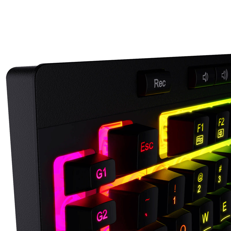 TECLADO REDRAGON SHIVA K512 | SEMI-MECANICO | RGB | NEGRO